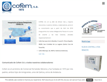 Tablet Screenshot of cofem.com